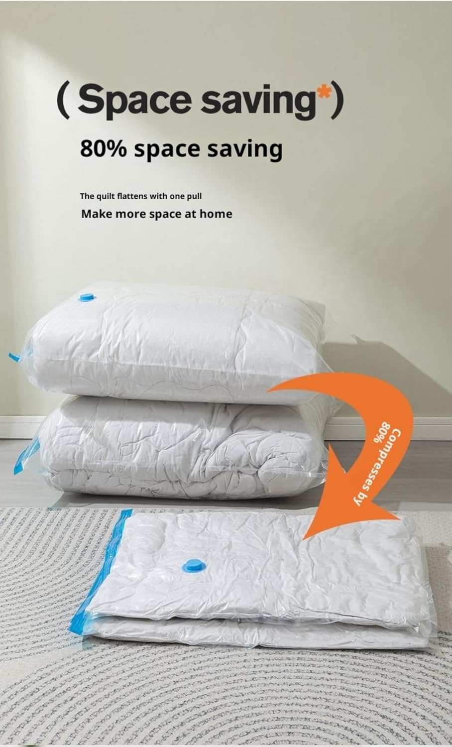 真空収納バッグ、10パック 電動ポンプまたはハンドポンプ付き 省スペース衣類圧縮バッグ S3枚 M2個 Lサイズ 3個 XL2個 (