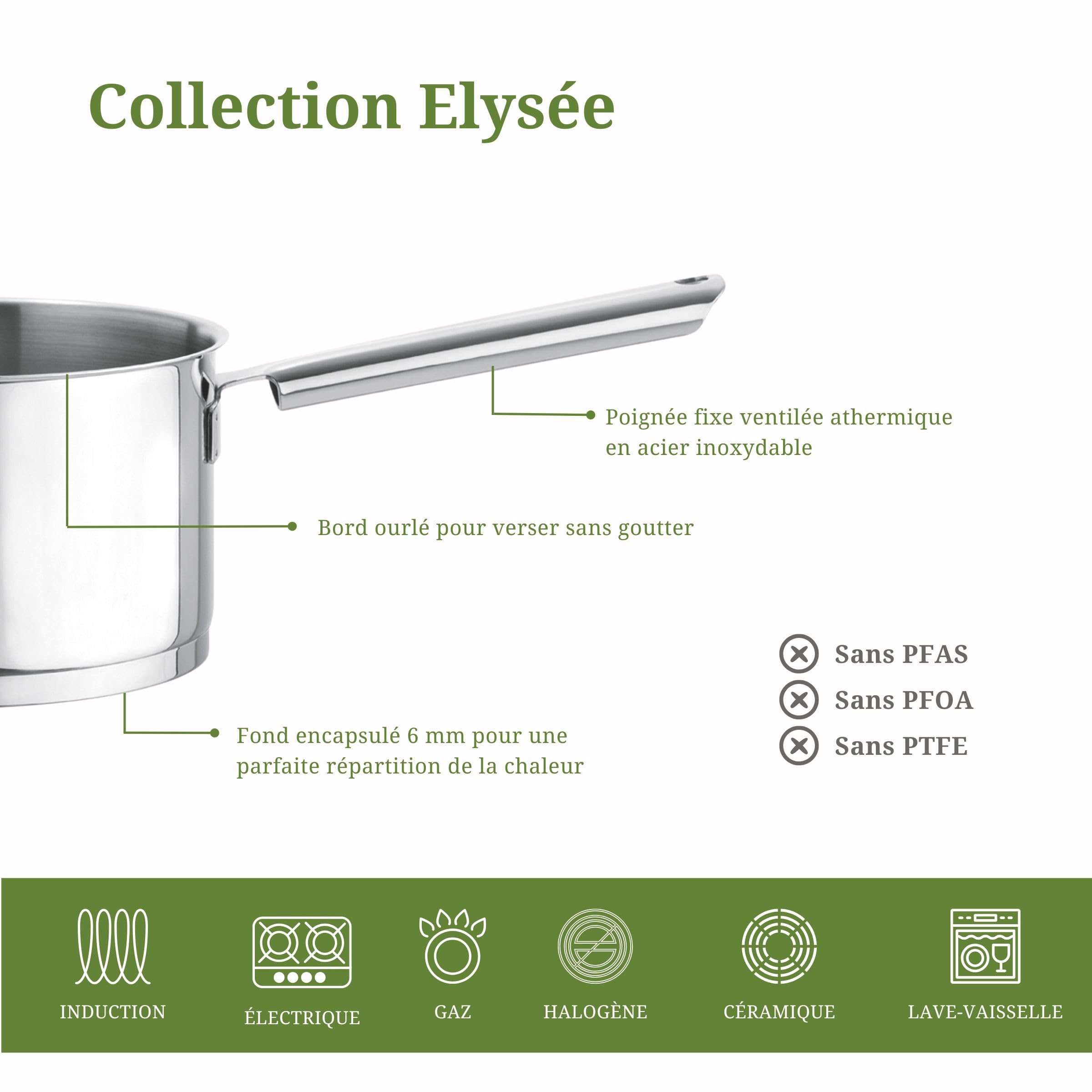 Cuisinox Elysée C61500WX13892 uniwersalny parowar, 20/22/24 cm, stal nierdzewna