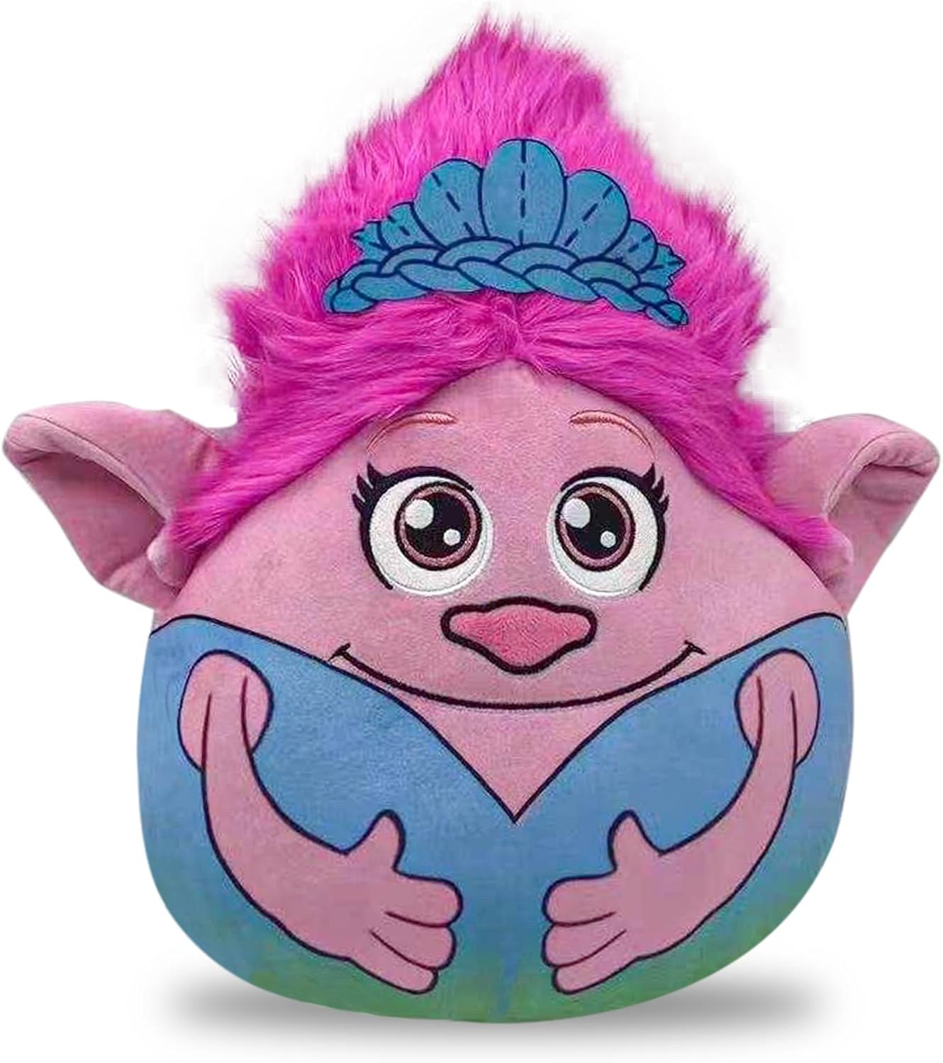 Trolls Poppy Plush Toy – 14-inch Poppy Troll Doll – Cute Trolls Plushies for Kids – Adorable Stuffed Animal Plushies – Soft Troll Pillow for Cuddling and Playtime – Kids Toys for Ages 3 and Up (Pink)