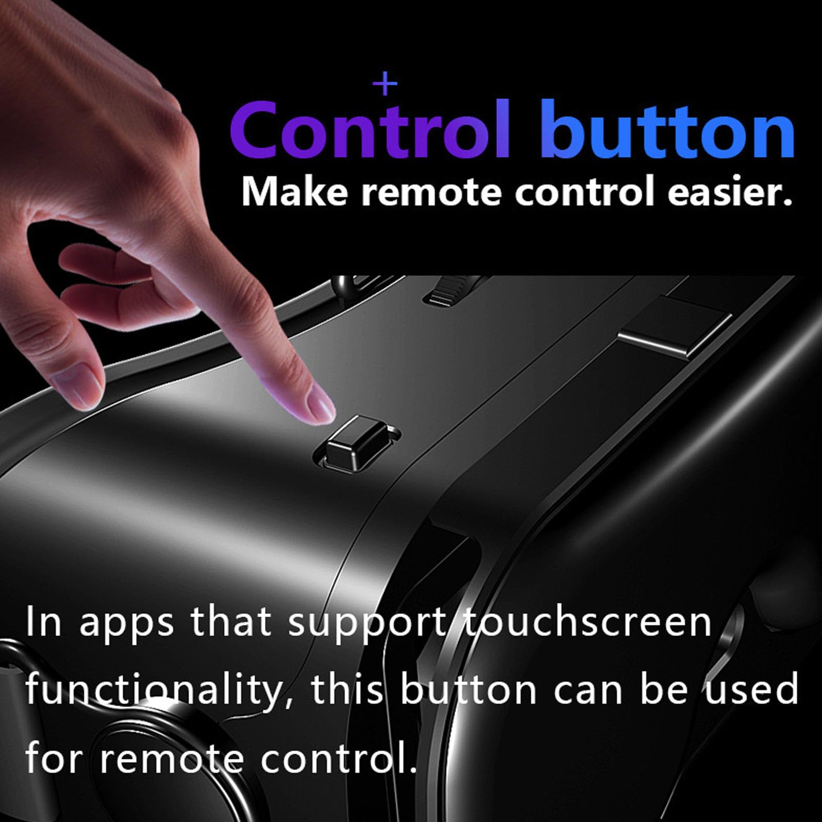 Sxhlseller Cuffie per Occhiali 3D VR con Controller Bluetooth, Occhiali per realtà Virtuale Regolabili Anti Luce Blu a 120° FOV per Smartphone 5-7 Pollici, Design Adatto Alla Miopia