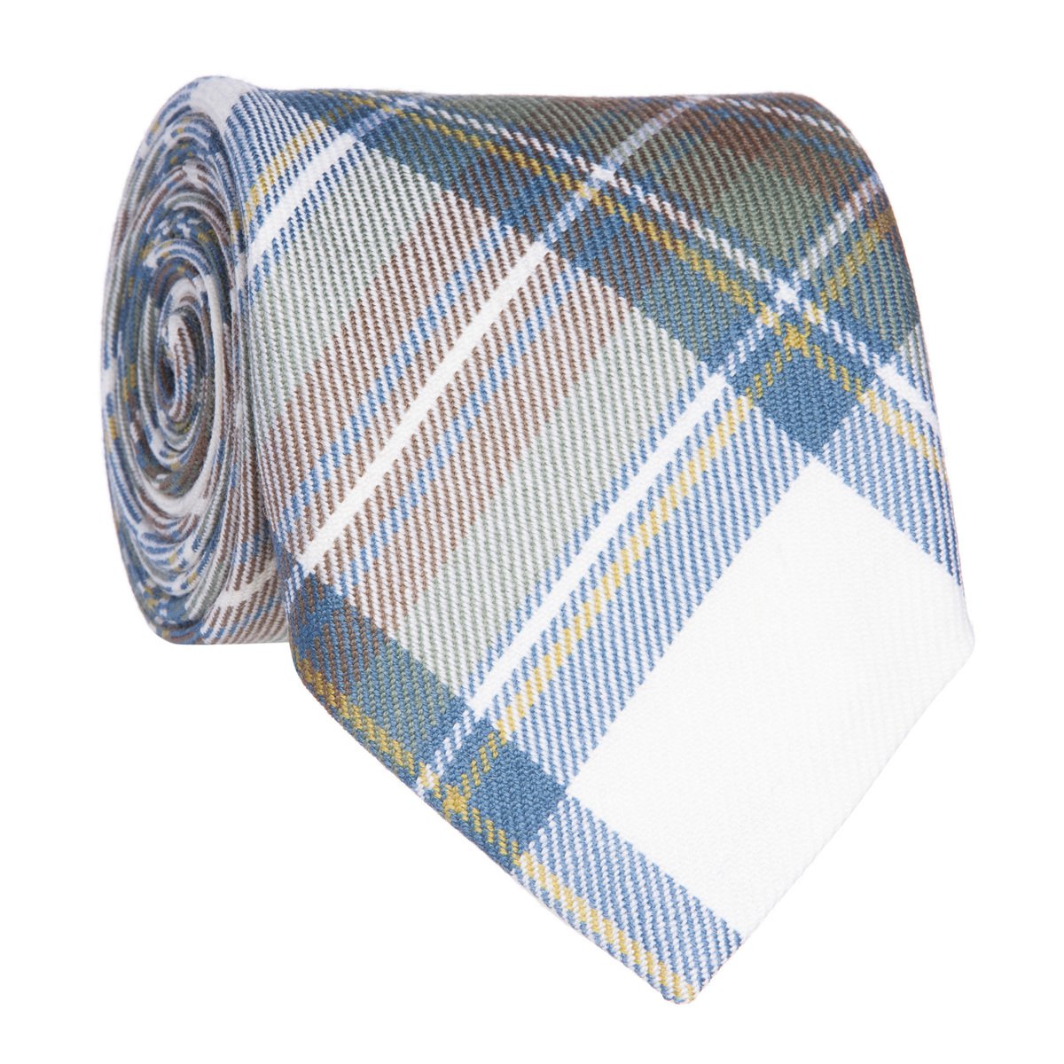 Lochcarron Men's Stewart Blue Dress Of Scotland Tartan Tie