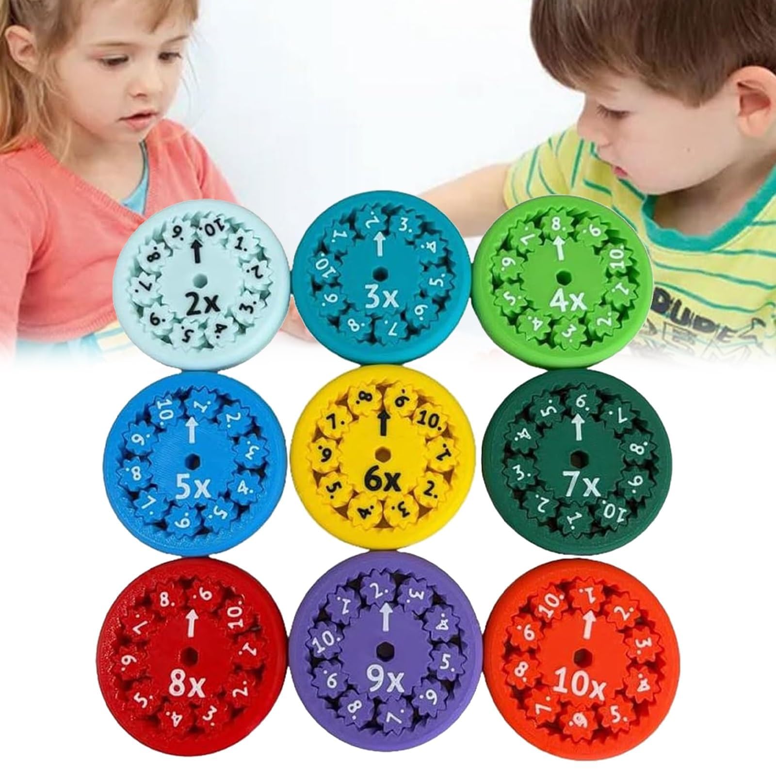 Math Fidget Spinners,Math Fact Fidget Spinners,Math Facts Fidget Spinners,This Is for All the Strimmers-Fidgeters Who Are Learning Math,Division and Multiplication on One Fidget (9PC Multiplication)