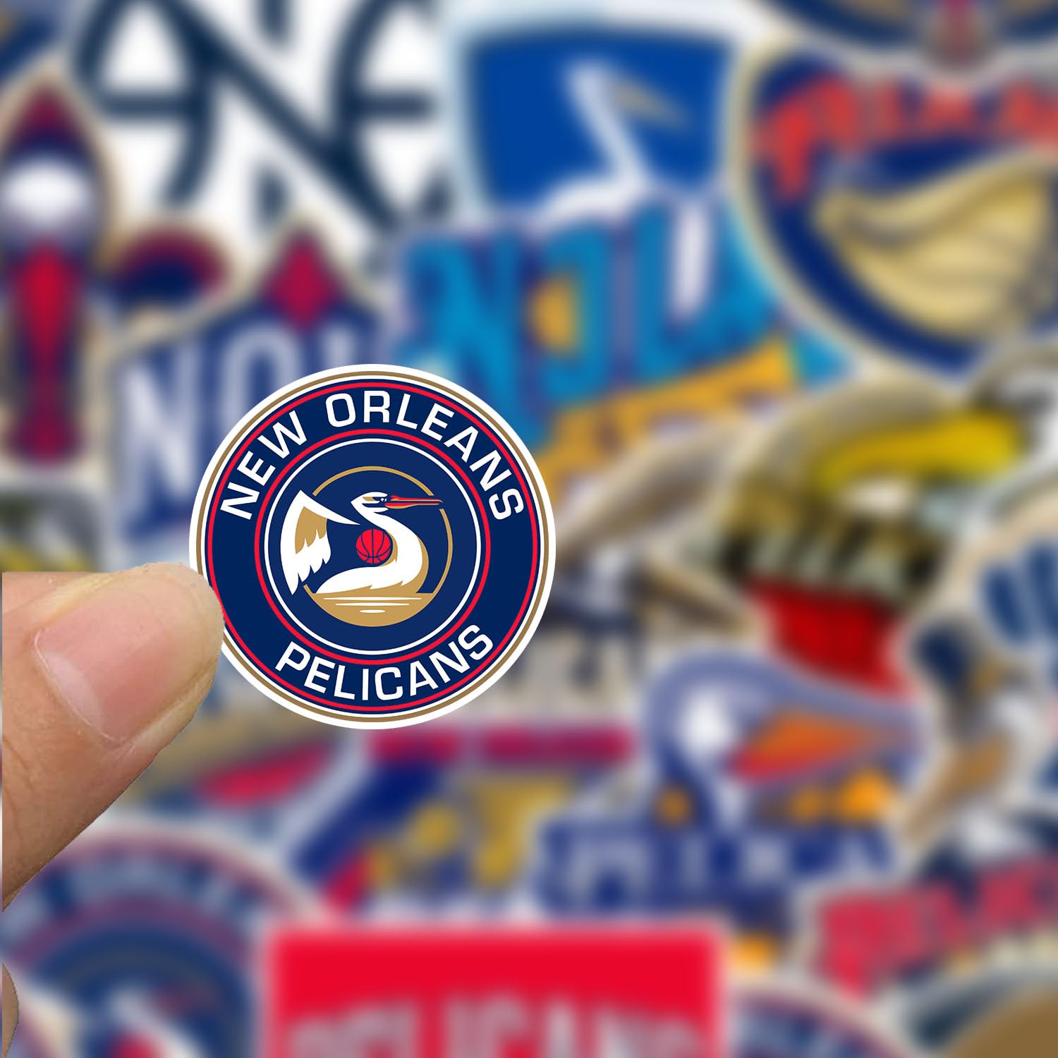 New Orleans Pelicans Aufkleber-Set - 23 Stück, Wasserdicht, Für Wasserflasche, Laptop, Auto & Mehr, Perfekt Für Basketball-Fans