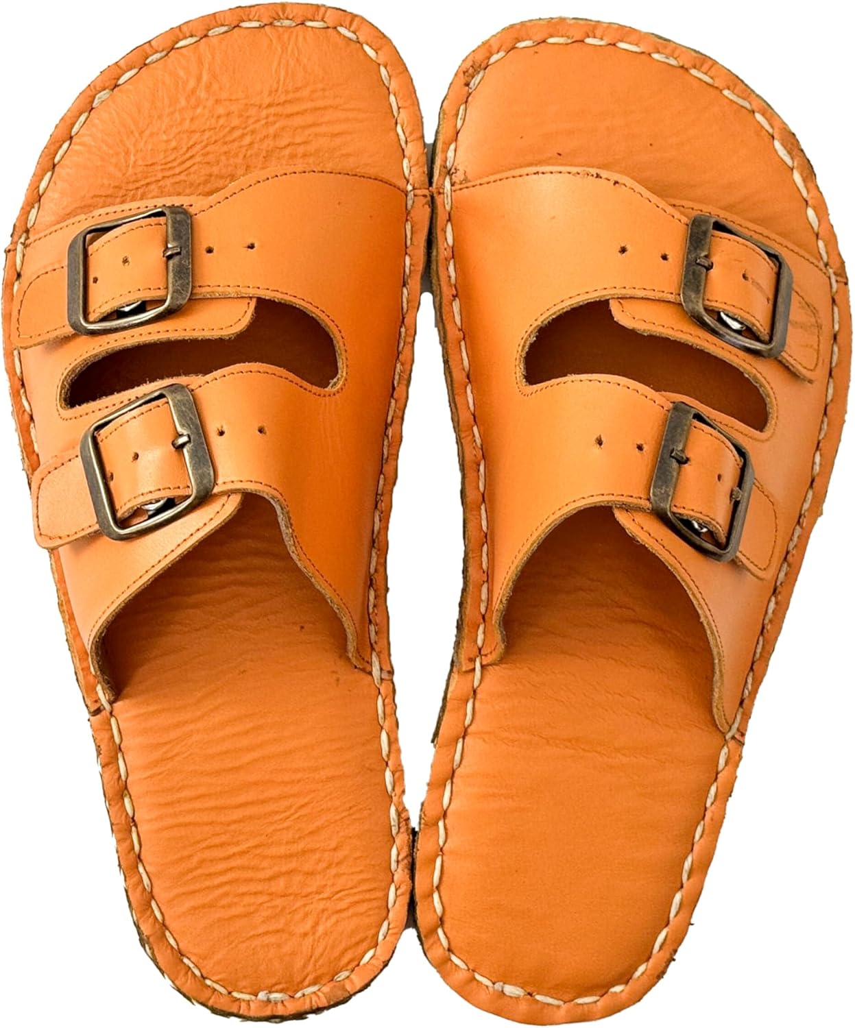 Barefoot Sandals Women Copper, Grounding Leather Sandals, Barefoot Minimalistic Sandals, Slipper For Women, Flat Sandals | Caramel