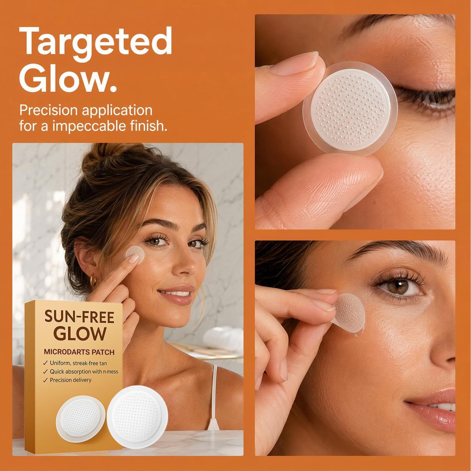 Parches Sun Free Glow - 10 Piezas, 2026 Nuevo Parche Avanzado De Microdardos Sun Free Glow | Parches De Bronceado Sin Sol Para Mujeres, Hombres, Amantes Del Deporte, Clima Cálido Al Aire Libre