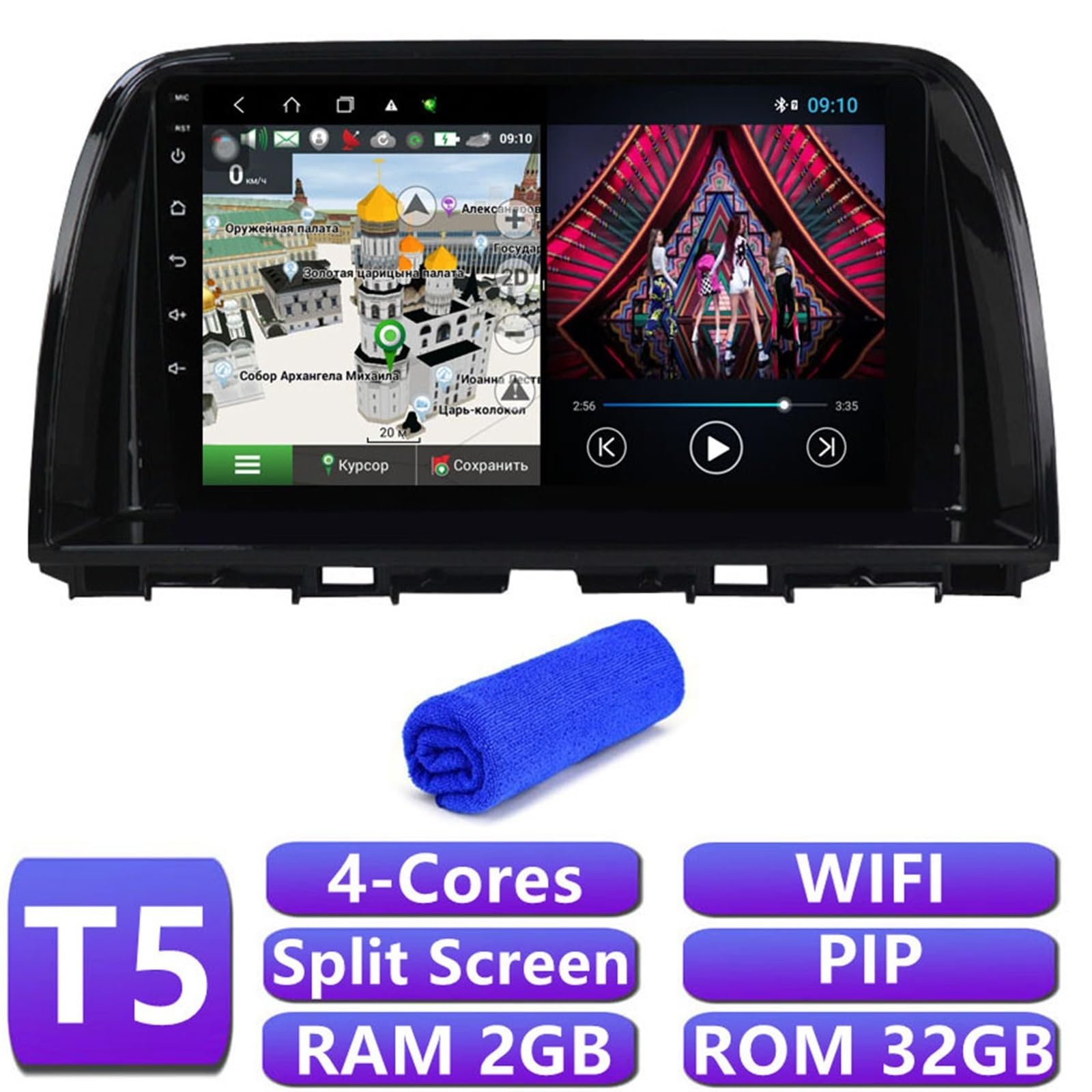 6 + 128G DSP dla Android 10 jednostka główna 2012-2017 radio