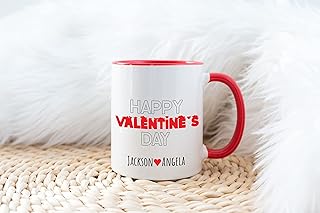 Beaver Fun, Happy Valentine's Day Mug, Custom Valentine's Day Gift for Her, Personalized Valentine's Day Mug, Customized Couple Mug, Spouse Mug Gift