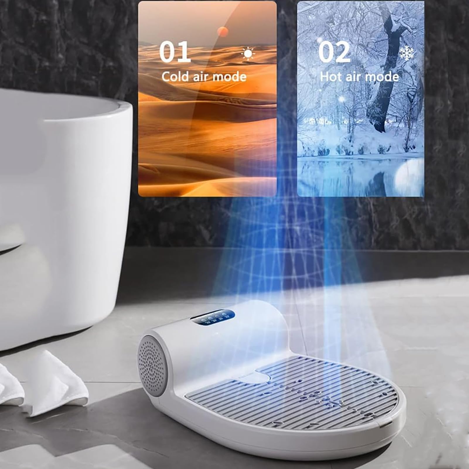 GanzköRper-FöHn Nach Dem Duschen 1350-W-KöRperwäRmer-FöHn Mit Praktischem LCD-Bedienfeld, KöRperpflegetrockner FüR Erwachsene Nach Dem Baden (Upgraded Version (with Body Weight Scale))
