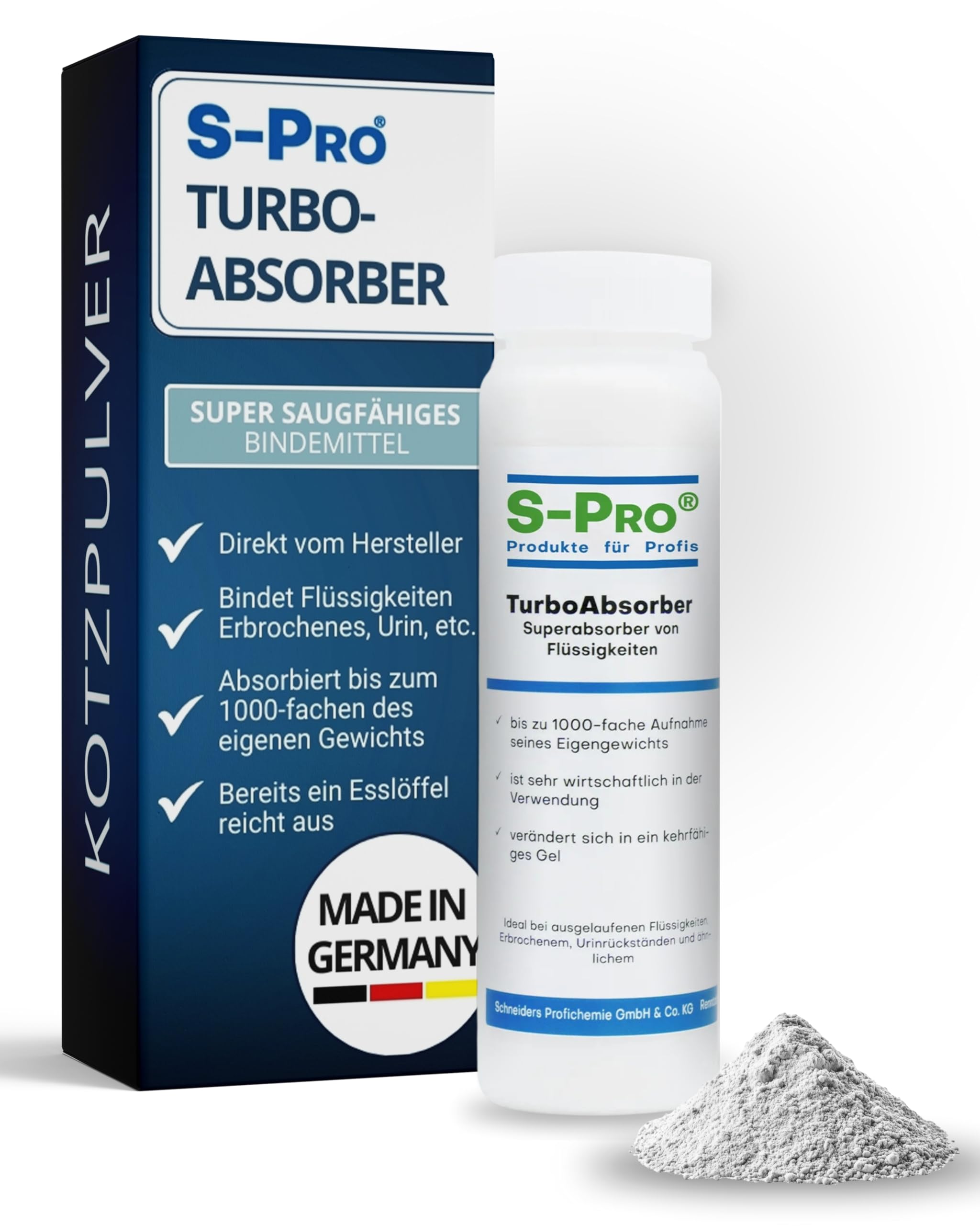 PIKOSCH Wegmachpulver – Superabsorber Für Flüssigkeiten Wie Erbrochenes, Urin, Kot & Blut – Hygienisch, Geruchsbindend, 375g PIKOSCH Wegmachpulver – Superabsorber Für Flüssigkeiten Wie Erbrochenes, Urin, Kot & Blut – Hygienisch, Geruchsbindend, 375g