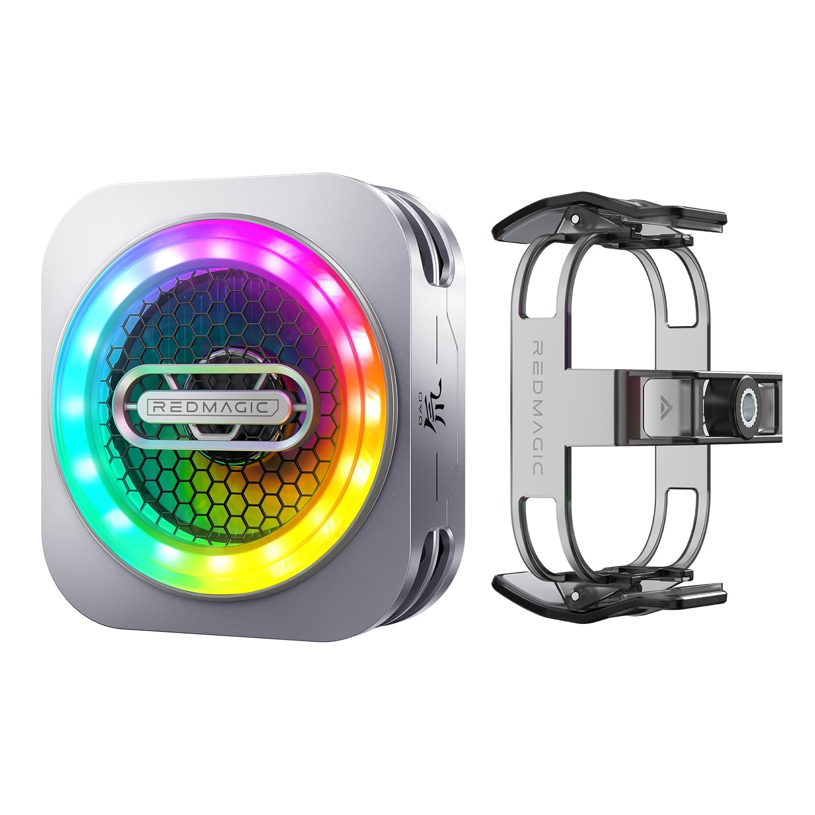 RedMagic Mobile Cooling Fan for Gaming Phones, 30W Magnetic Phone Cooler with RGB Lights & Graphene Heatsink, Compatible with iPhone, Android, iPad, Steam Deck