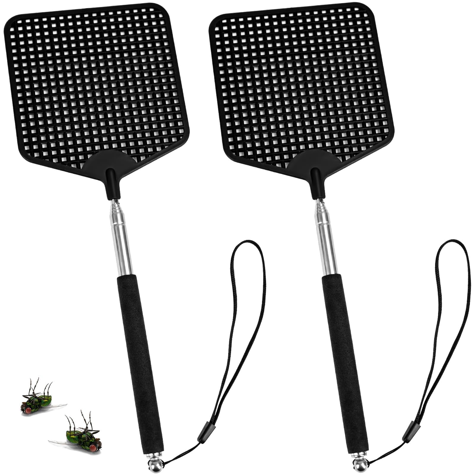 Scacciamosche estensibili | 6 pezzi Fly Swatter, ideali per respingere mosche, vespe, zanzare e altri insetti