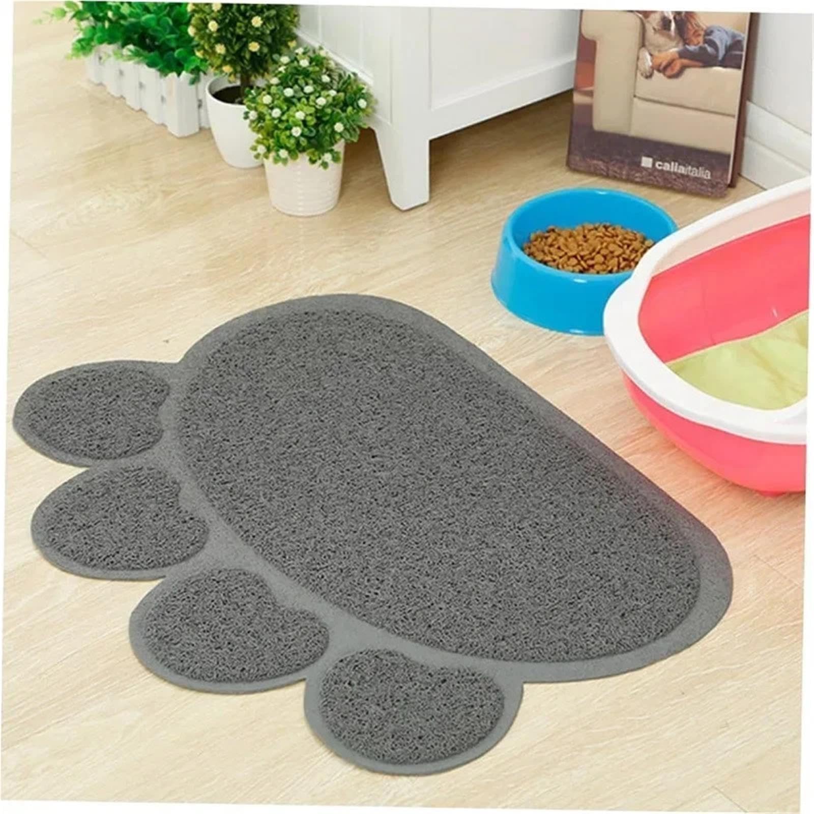 Katzenstreumatte Katzenstreumatte aus PVC mit Pfotenabdruck