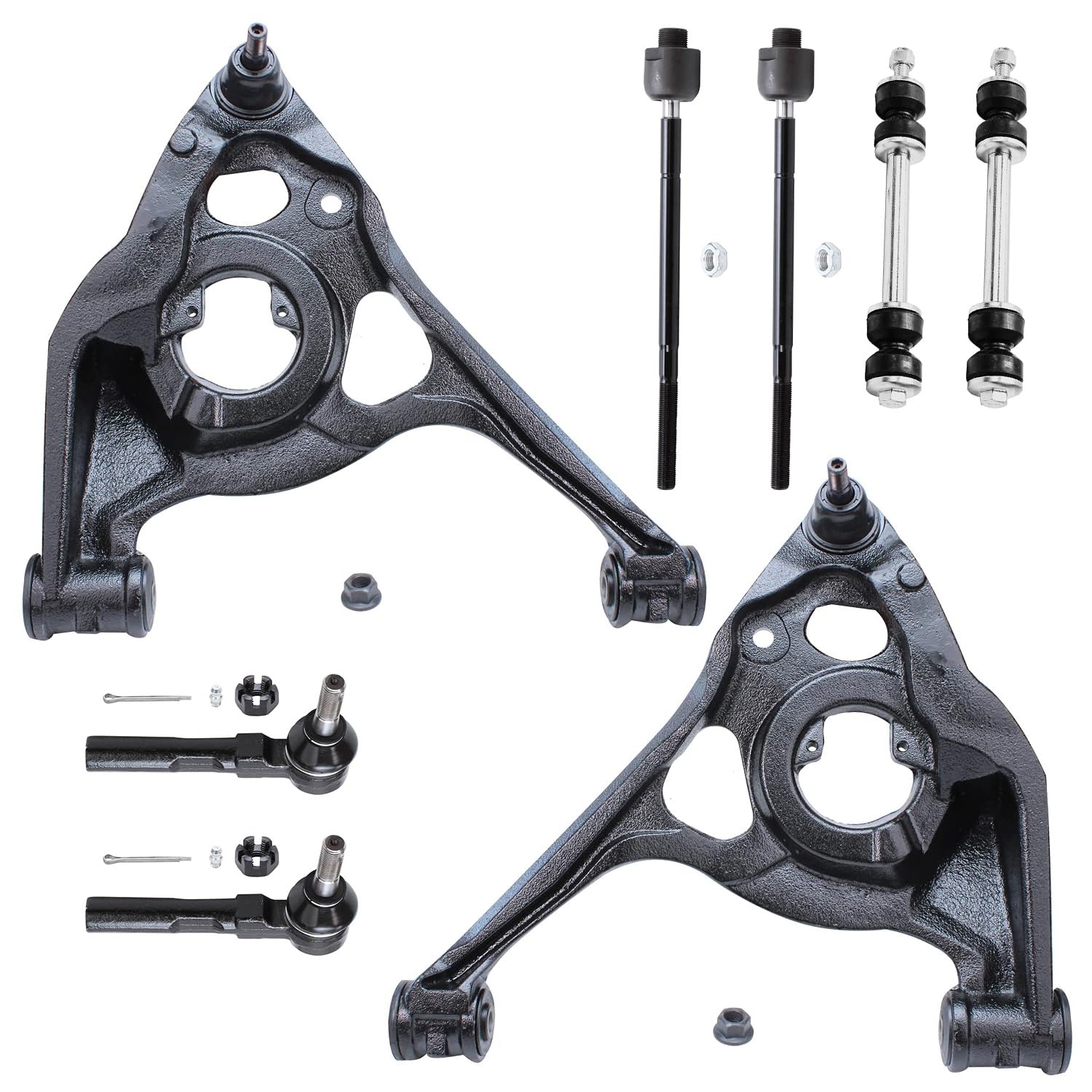 Detroit Axle - 8pc Front End Control Arms Kit for Chevrolet Express