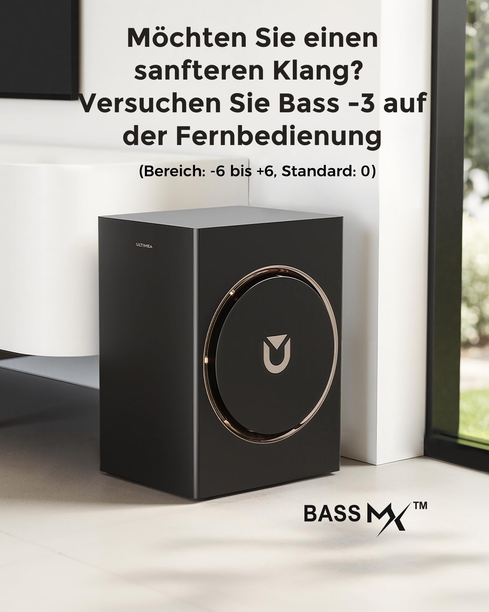 ULTIMEA 5.1.2 Soundbar mit Dolby Atmos, Surround Sound System für TV mit 2 Surround-Lautsprechern, App Steuerung, Soundbar mit 6,5'' Subwoofer für Heimkino, Bluetooth® 5.4, HDMI eARC, Skywave F40 Boom