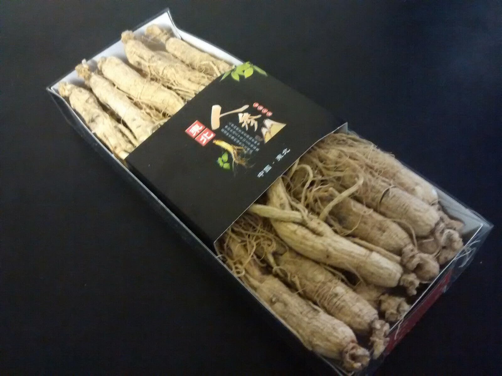 White Panax Korean Ginseng Whole Root High Grade Changbai Mountain 100g