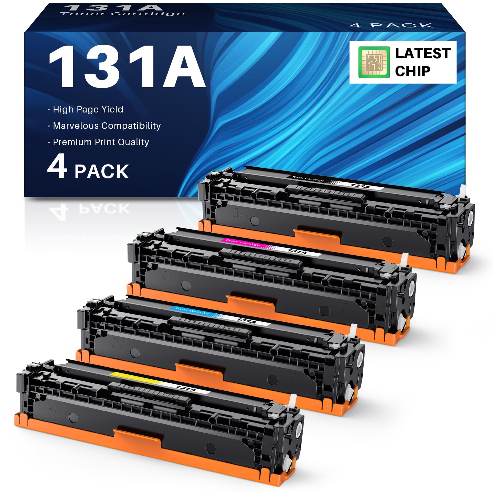 INK4U Tóner 131A Compatible para HP 131A CF210A para HP LaserJet Pro 200