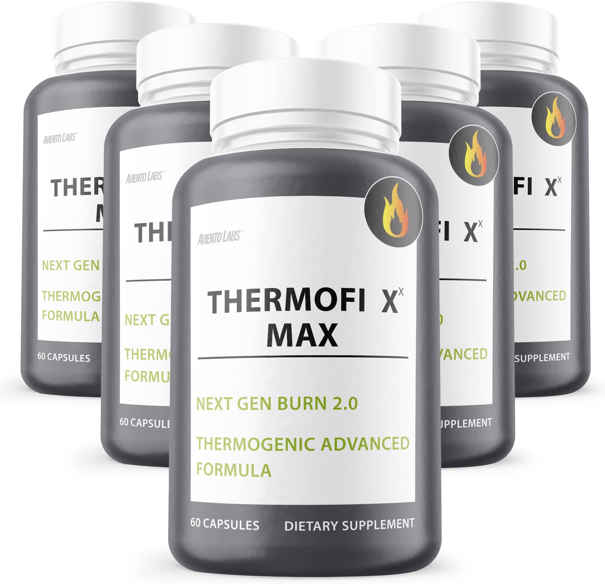 (5 Pack) ThermoFi X Max Pills, Advanced and Improved Formula Next Gen 2.0 Thermofightxx Thermogenic XX Supplement, It Works, Reviews, 5 Month Supply