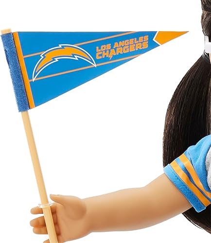 Miniatura 10 de American Girl Pittsburgh Steelers - Conjunto y accesorios para fanáticos de muñecas de 18 pulgadas, negro y amarillo, 6 piezas, a partir de 6 años