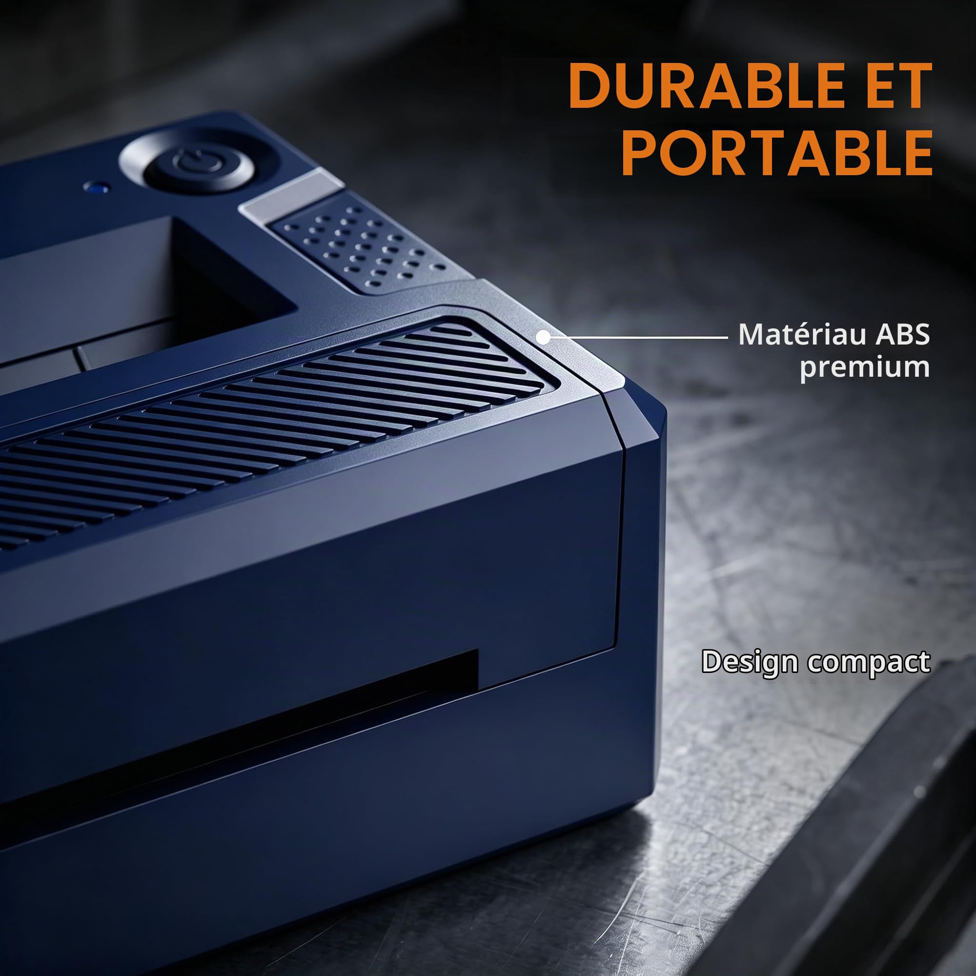 Imprimante de Pochoirs de Tatouage, Imprimante de Transfert Thermique Bluetooth Destinée aux Artistes et Débutants,en Bleu