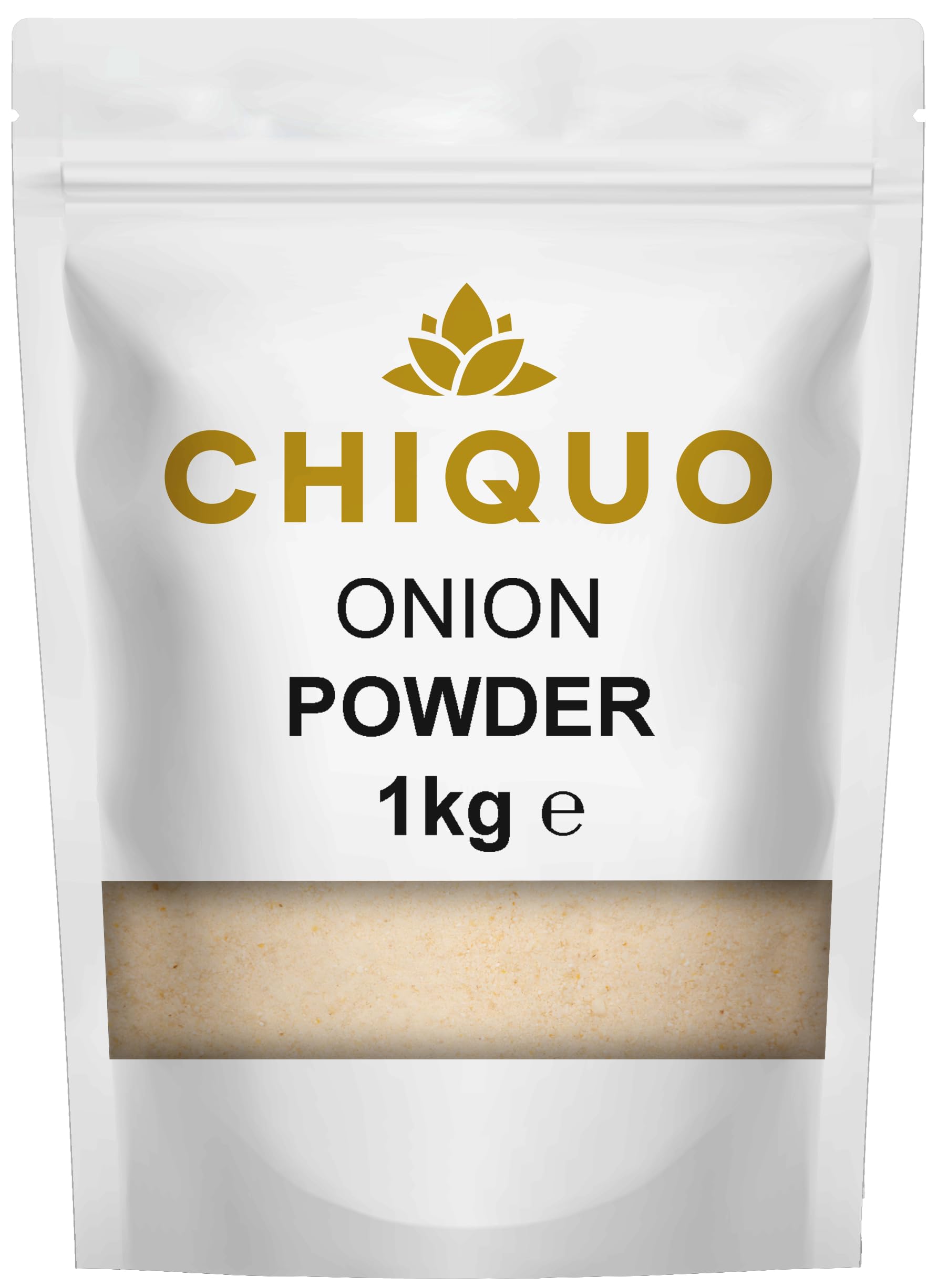 CHIQUOOnion Powder 1kg | Made from Authentic Indian Onions for Bold Flavour | Perfect for Curries, Soups, Sauces, Marinades & Spice Blends | Resealable Pack