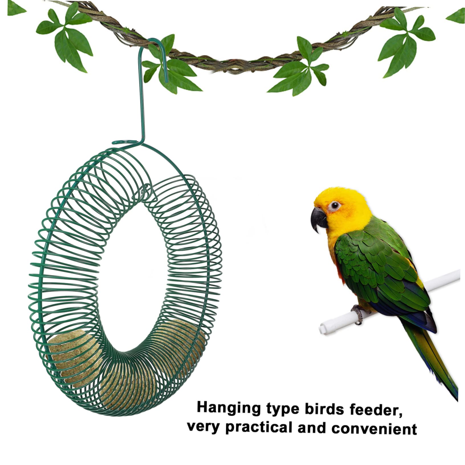 SUPVOX 2piezas Alimentador De Pájaros Colgante De Comedero para Aves De Diseño Chic Herramienta De Alimentación para Exteriores para Larks y Periquitos