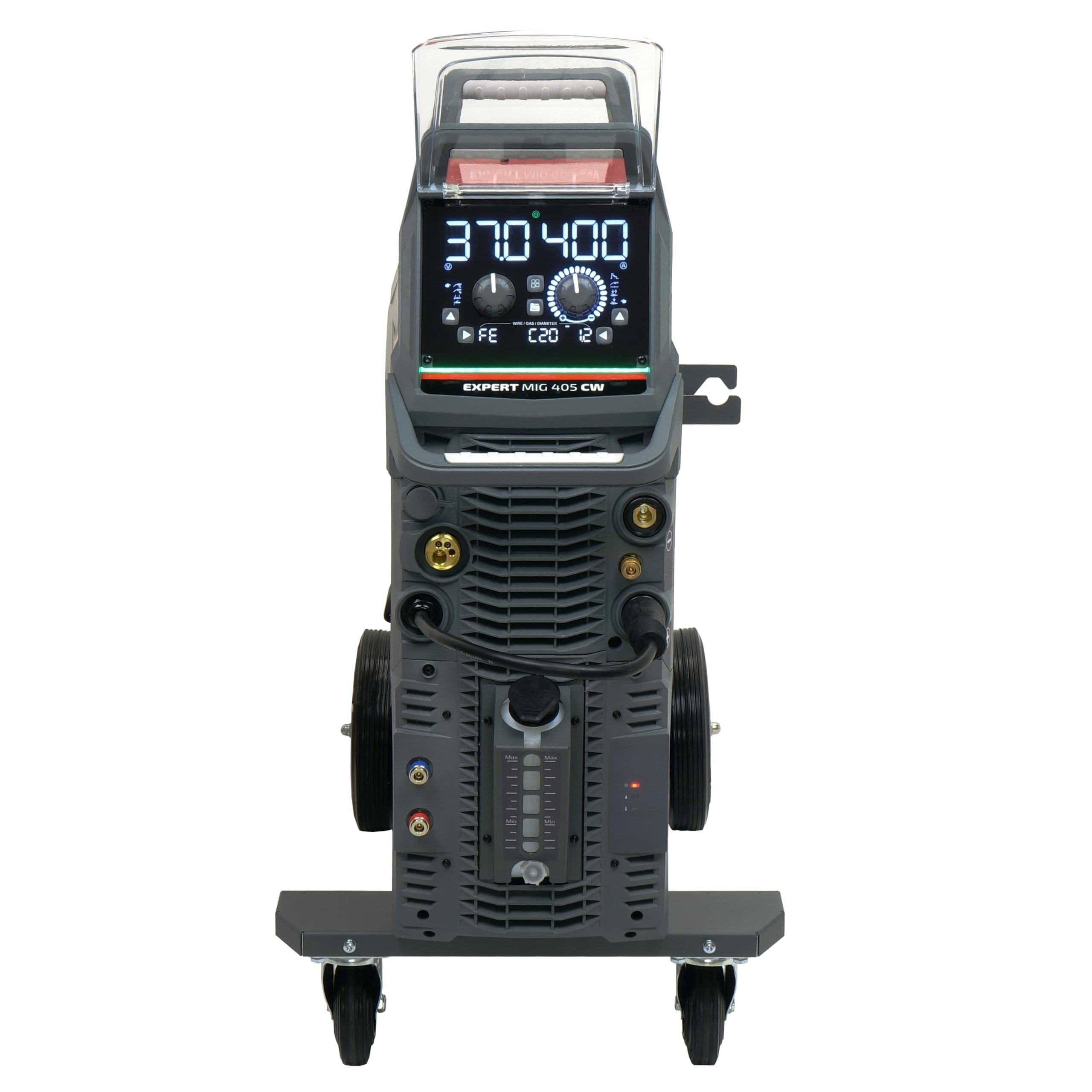 IDEAL MIG MAG 400 A 400 V Inverter Soldadora de gas de protección sinérgica de refrigeración por agua de 4 rodillos avance de alambre para aluminio acero combi máquina de soldar EXPERT MIG 405 CW
