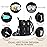 Qualyphant Large Diaper Bag Backpack for Two Kids Twins - Expandable Baby Bag (26-36L), Dual Big Compartments - Includes Changing Pad & Stroller Straps, Unisex Black