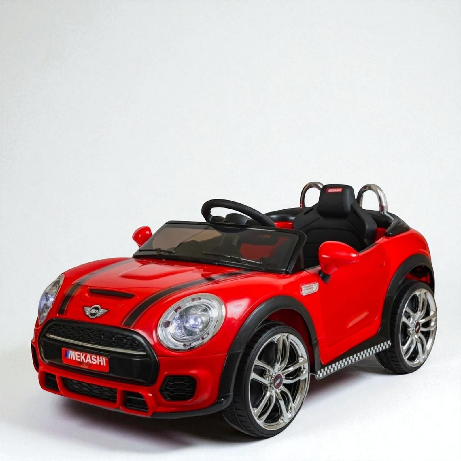12V Mini Cooper Battery Operated Ride On Kids JNC-001 Car with LED Light, Music and USB/SD/MP3 (Red)-image-25