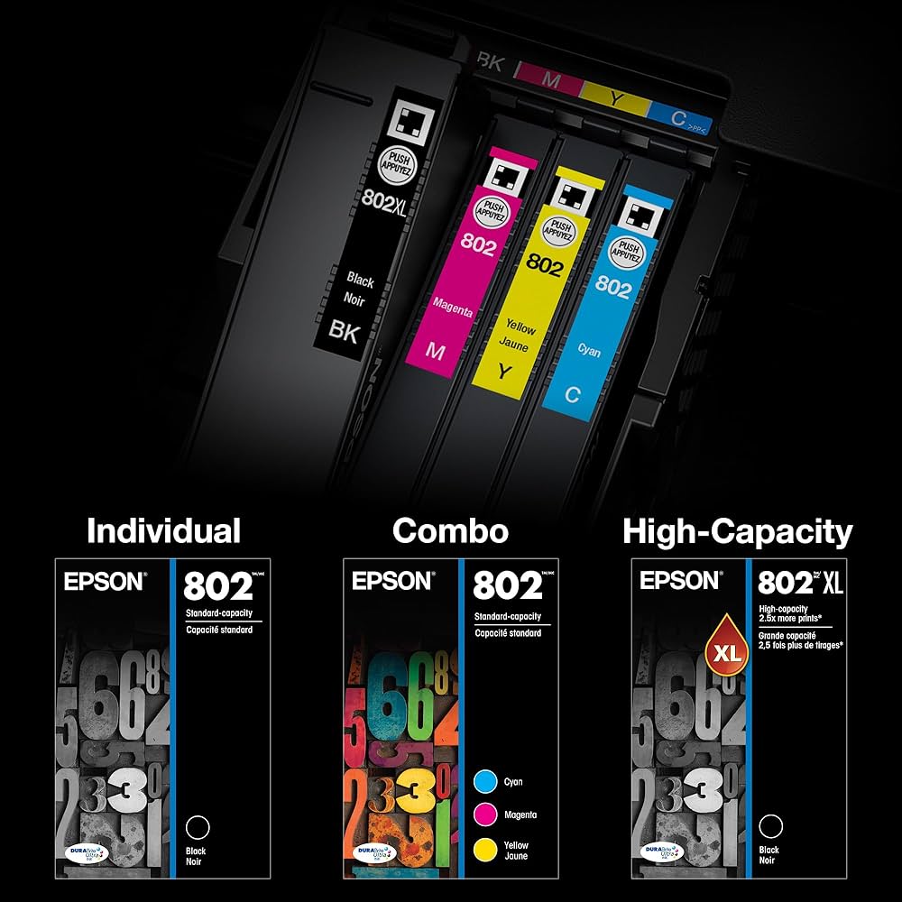 Amazon.com: EPSON 802 DURABrite Ultra Ink High Capacity