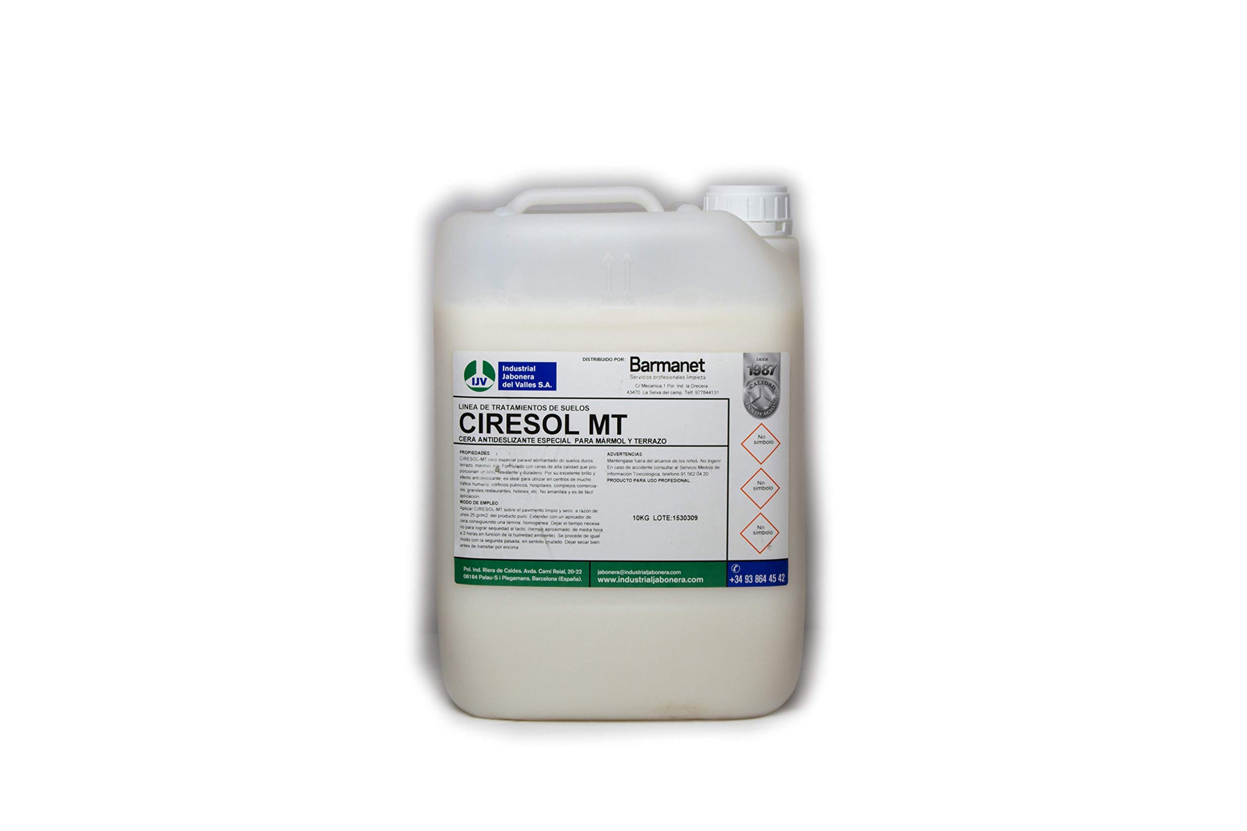 CIRESOL MT Cera antideslizante suelos marmol y terrazo 5 kg.