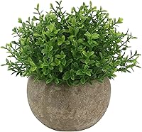 Vista 1 de Ogrmar - Mini plantas artificiales de plástico para plantas artificiales en maceta/pequeña imitación verde