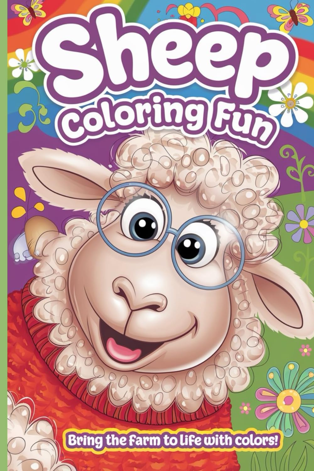 Sheep Coloring Book for Kids Ages 4-8: Fun and Educational Farm Animal Coloring Pages