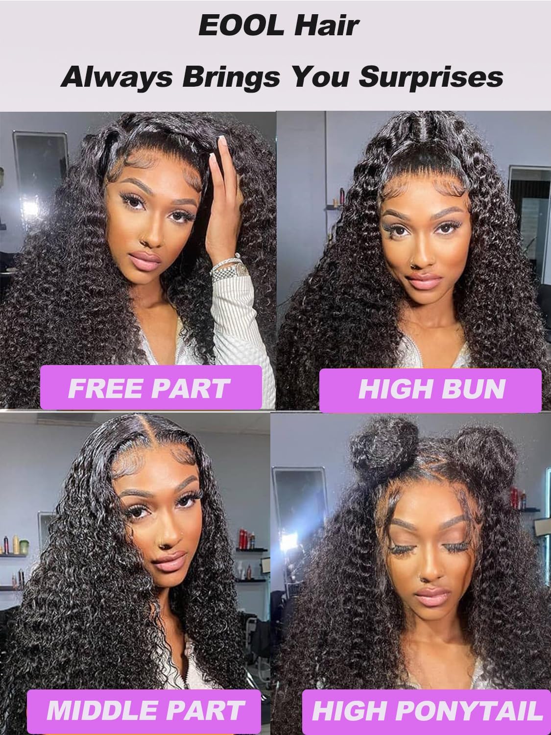 32 Pouces Perruque Bresilienne Cheveux Humain Deep Wave 200% Densité 13x6 Perruque Femme Naturelle Bouclée sans colle Water Wave HD Lace Front Glueless Wig Human Hair For Women Couleur Naturelle(81cm)