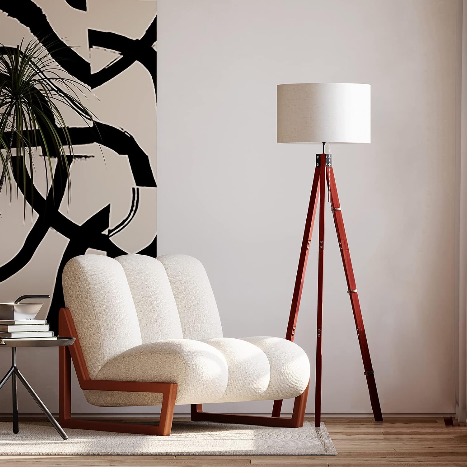 🛒 Crazy Deals SUNMORY Wood Tripod Floor Lamp, Mid Century Dimmable Modern Lamp for Contemporary Living Rooms,Tall Adjustable Standing Lamp for Bedroom, Office(Red-Brown Tripod Holder) Up To 40% OFF SUNMORY Wood Tripod Floor Lamp, Mid Century Dimmable Modern Lamp for Contemporary Living Rooms,Tall Adjustable Standing Lamp for Bedroom, Office(Red-Brown Tripod Holder)