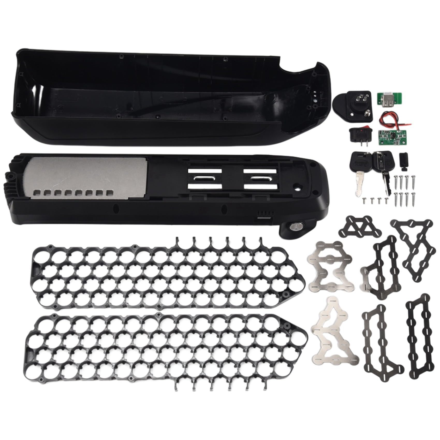 EBike BatteriegehäUse für 65 STÜCKE 18650 Zellen Leere Box 48 V Elektrofahrrad BatteriegehäUse für Hailong 1-2 -077