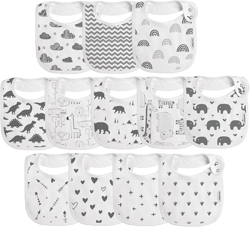 Baberos de baba para niños y niñas, Baberos para dentición y babeo, Baberos para bebés, Baberos para niñas, Baberos para recién nacidos