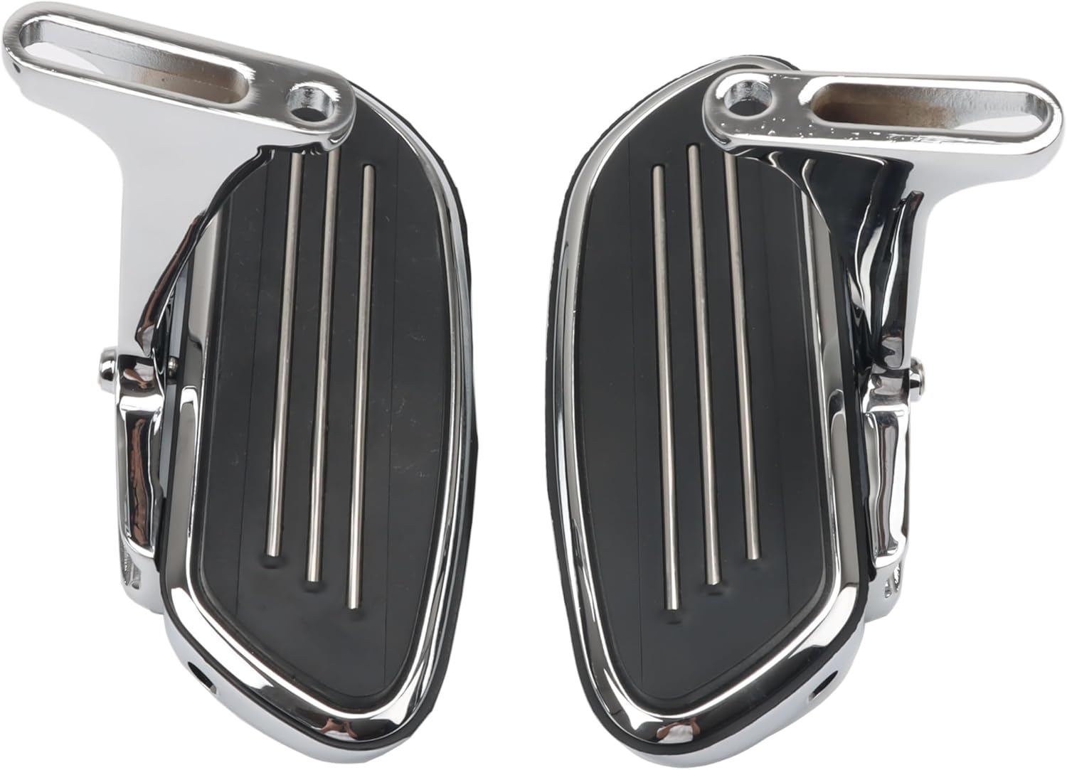 Chrome Streamliner Passenger Footboards/Foot Pegs for Harley Touring Models Street Glide Road Glide Electra Glide Road King 1993-2024 2025 2026