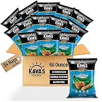 Vista 12 de Kava's Chips de plátano lima 2.5 oz (70g) - Sin gluten - Chips veganos - Snacks saludables