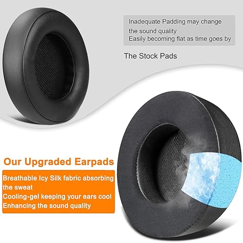 Miniatura 8 de SOULWIT Almohadillas de repuesto para auriculares Corsair Virtuoso RGB Wireless XT SE, almohadillas con espuma de aislamiento de ruido de alta