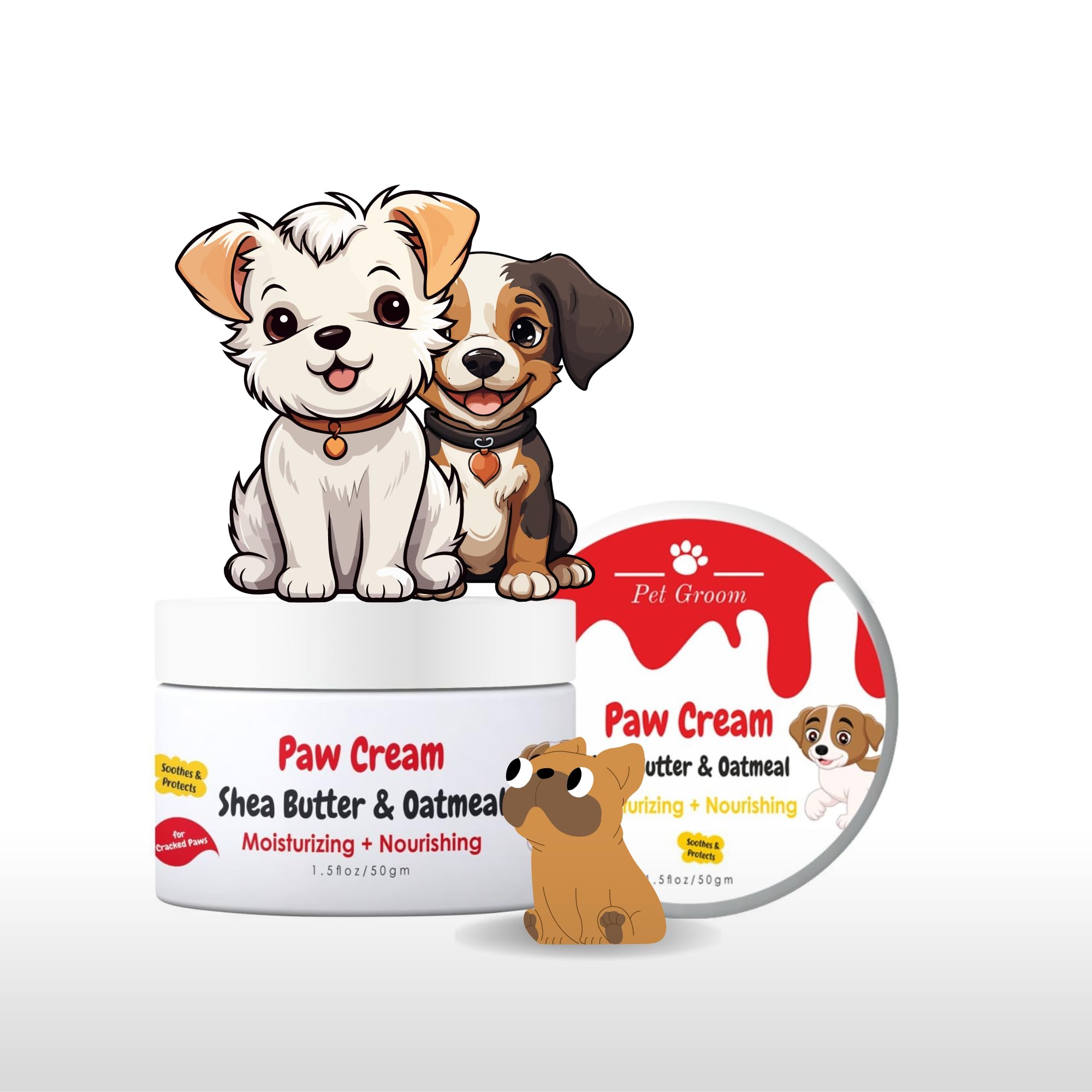 Pet Groom 2 In 1 Paw Cream Shea Butter & Oatmeal Moisturizing Nourishing 50 Milliliter|Paw Cream For Dog|Cat (Paw Cream) (B0CR6NJ2MQ) Amazon Price History, Amazon Price Tracker