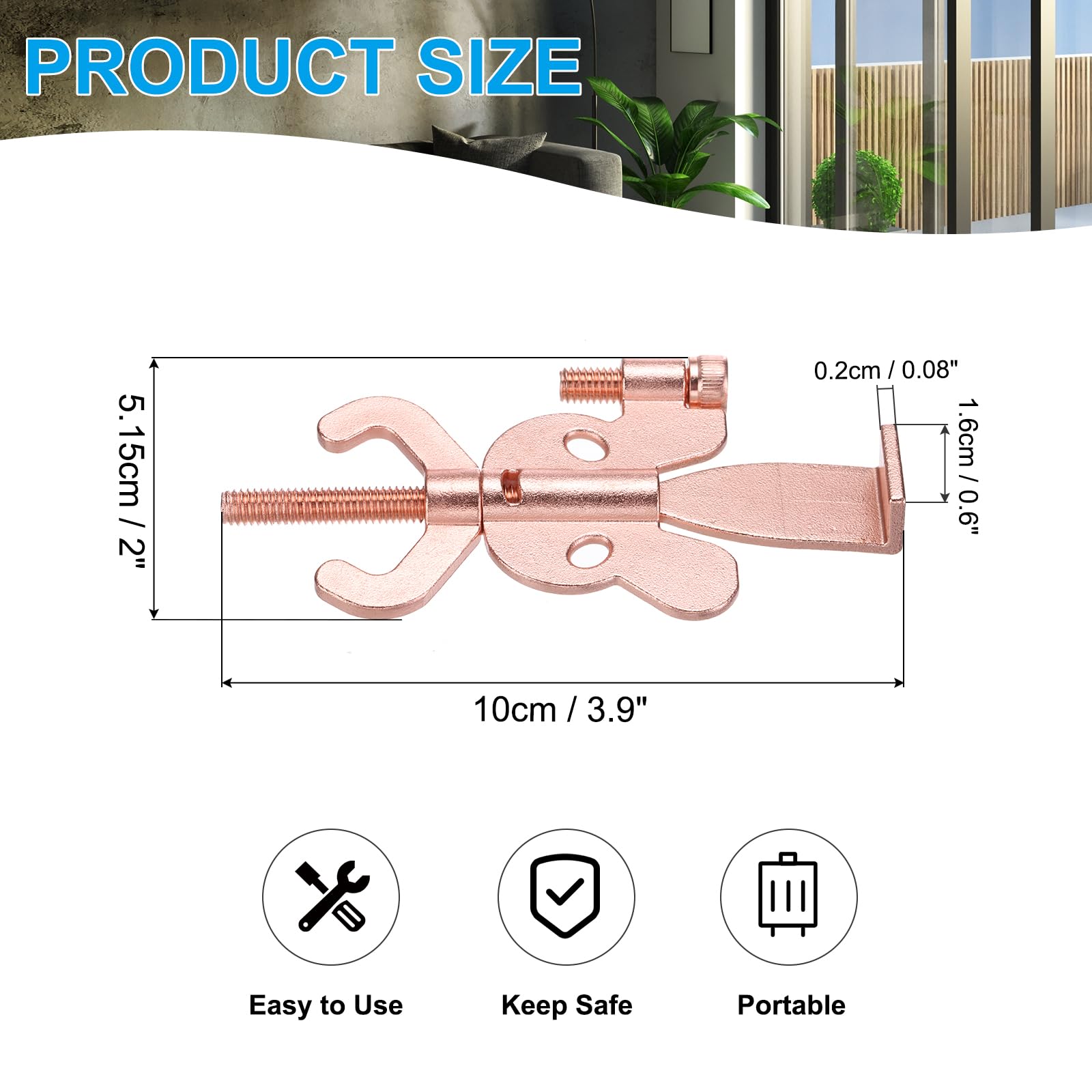 PATIKIL Portable Security Door Lock - Image 2