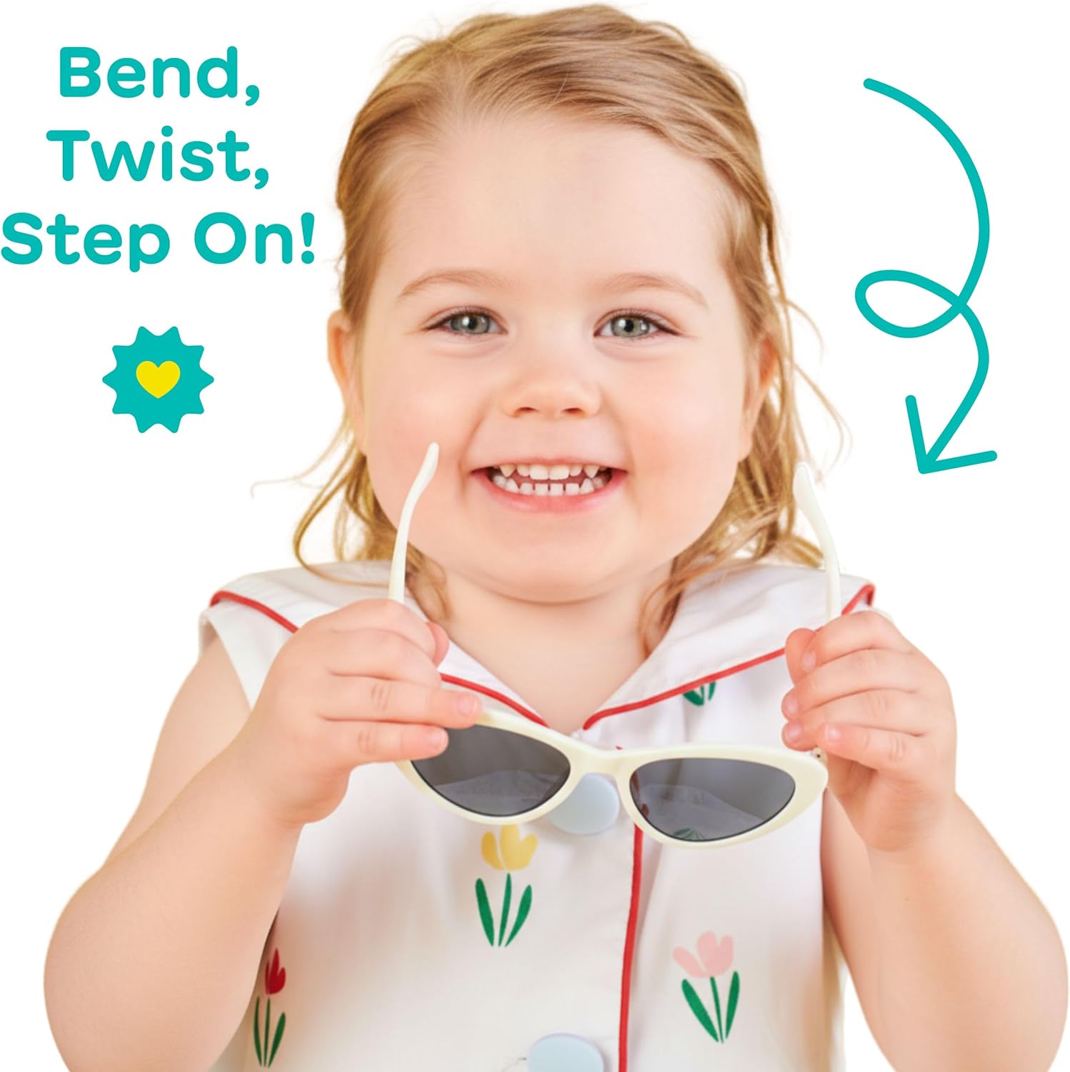 Babiators Children’s Cat-Eye Shaped UV Sunglasses - Bendable, Flexible, Durable, Baby Safe | Multiple Sizes