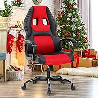 Vista 10 de Silla ergonómica de oficina, silla de escritorio barata, silla de juegos de PC de malla con soporte lumbar, respaldo alto ajustable, silla