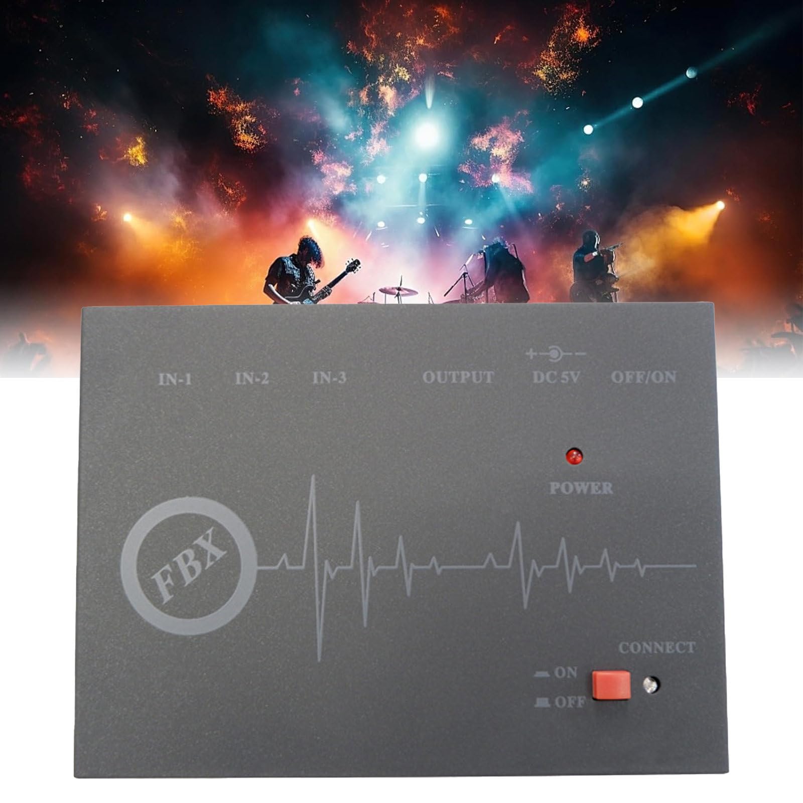 Soppressore Di Feedback, Processore Audio Digitale, 3-In 1-Out, Soppressore Di Feedback Del Microfono Wireless, Automatico Anti-Ululato, per Performance Sul Palco Conferenza