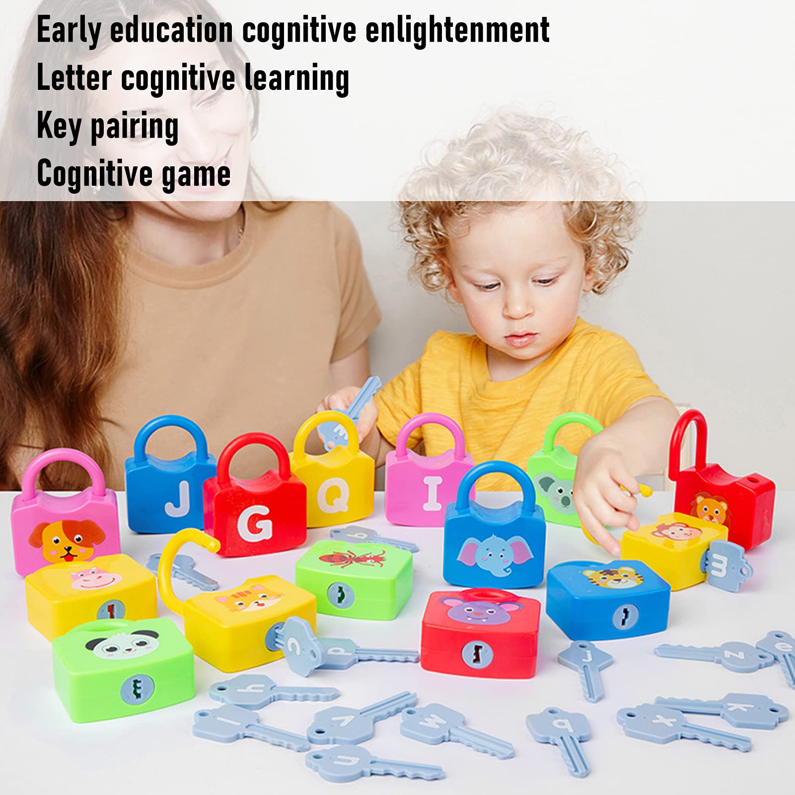 Juguetes de Aprendizaje del Alfabeto para Niños Pequeños, Juguetes Educativos de Habilidades Motoras Finas a Juego, Números ABC, Sensoriales para Edades de 2 a 4 Años, Regalos Preescolares