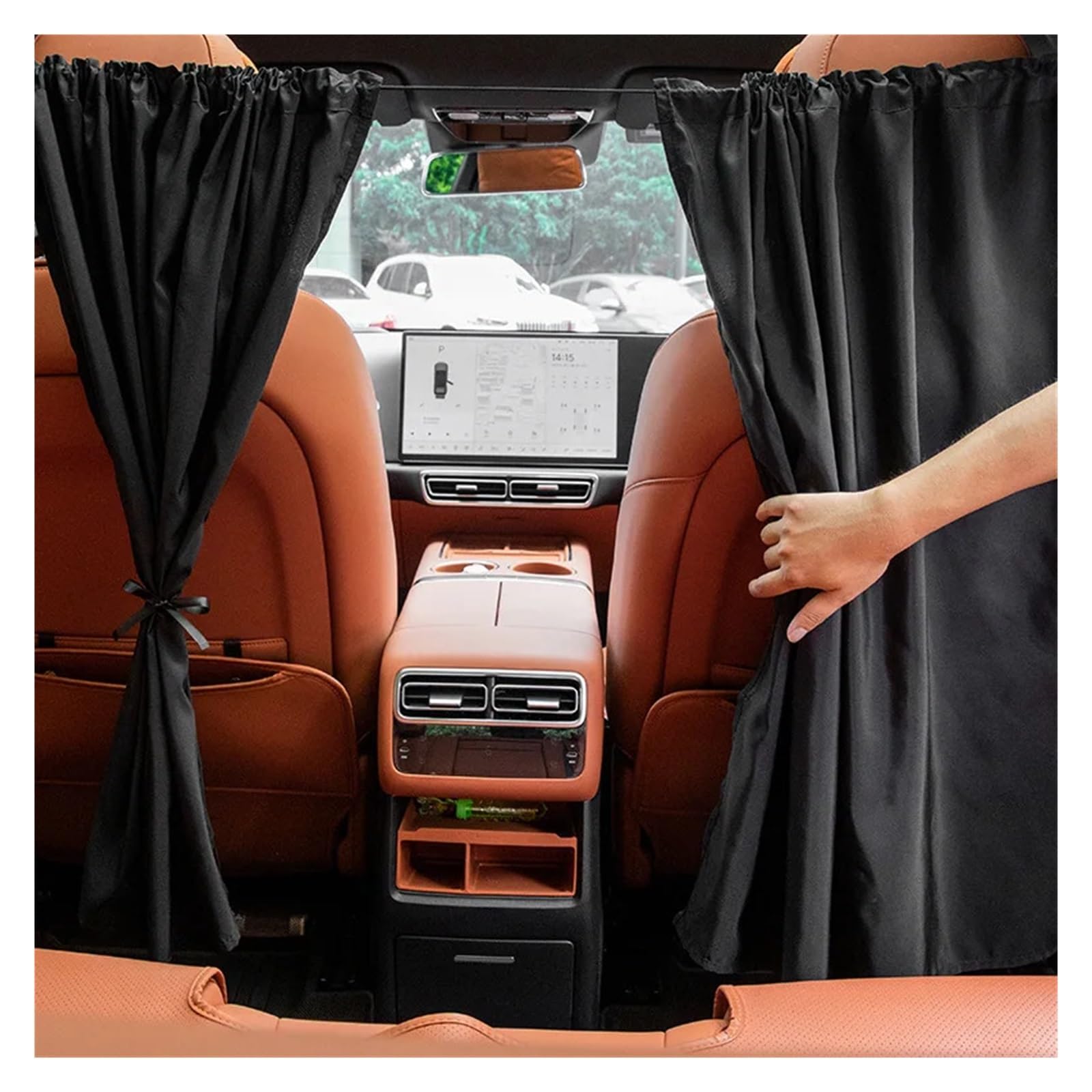 Rideau Arrière Fourgon Occultant Ensemble de Rideaux confidentialité for Voiture 1 à 4 pièces