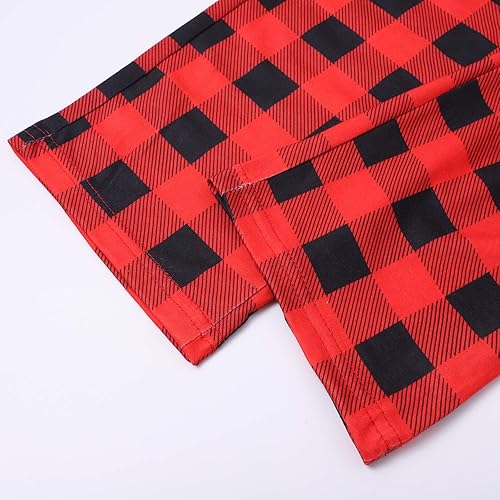 Miniatura 7 de Kainawee Pijamas de Navidad para la familia 2023 a juego, juego de 2 piezas de manga larga para festival, fiesta, pijamas