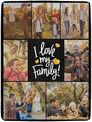 YESCUSTOM Manta personalizable para la familia, mantas personalizadas con fotos, texto, 8 fotos, collages de fotos, regalo para el dĂa de recuerdos, YESCUSTOM Manta personalizable para la familia, mantas personalizadas con fotos, texto, 8 fotos, collages de fotos, regalo para el dĂa de recuerdos,