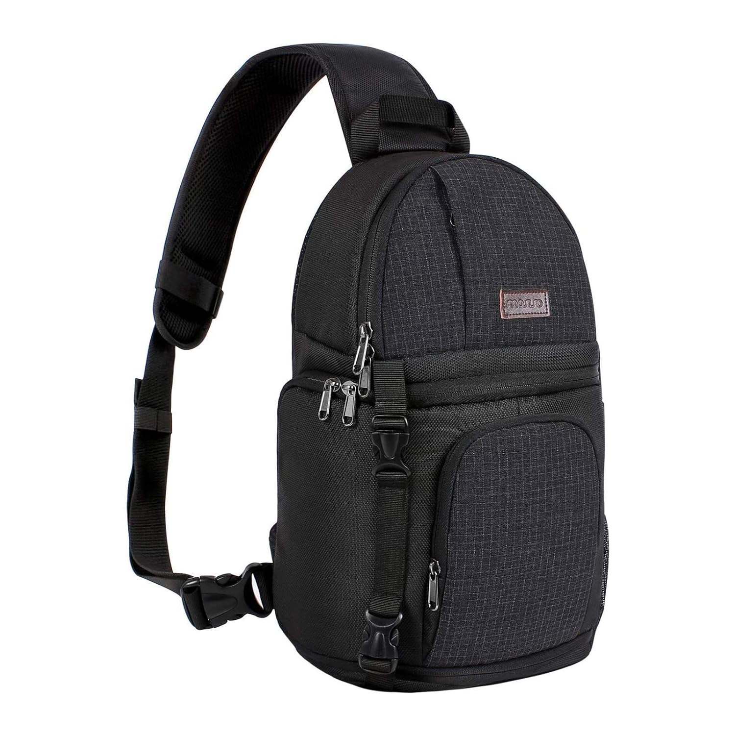 MOSISO Camera Sling Bag DSLR SLR Mirrorless Camera Case Shockproof Photography Camera Backpack with Tripod Holder Removable Modular