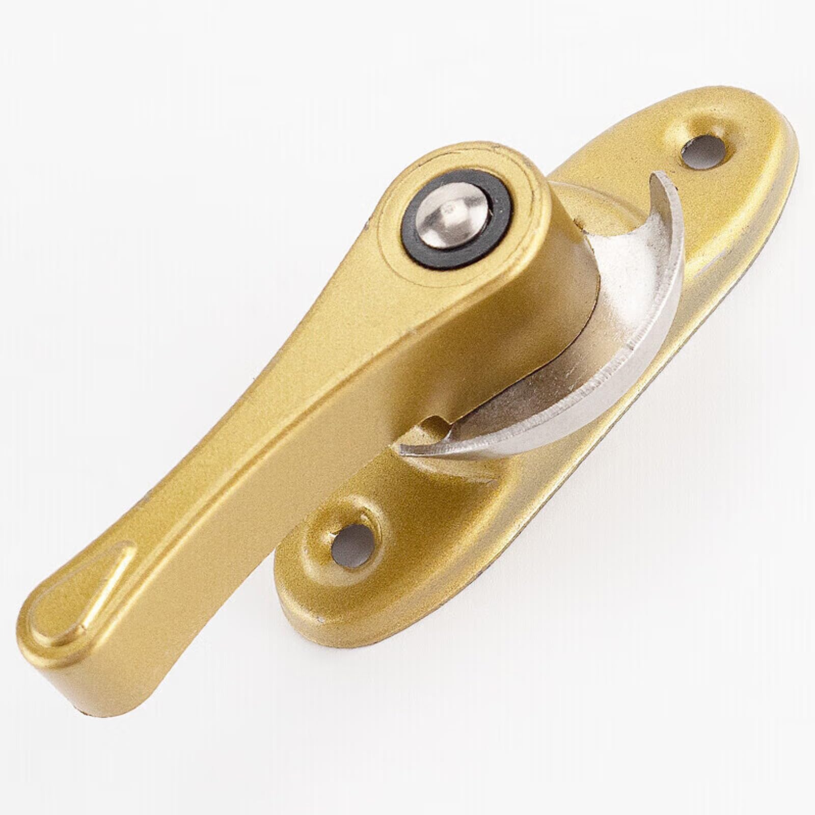 Window Lock for Windows & Doors - Zinc Alloy Adjustable Sash Latch 360° Rotatable Security Restrictor Fits PVC/Aluminum Frames